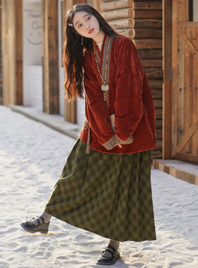 花相知原创对穿交秋冬加绒袄明制马面裙日常通勤改良汉服女弓袋袖