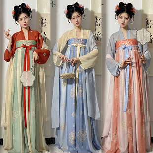 花相知原创【玉嫣然】汉服女唐制一片式齐胸襦裙刺绣清仓不退不换