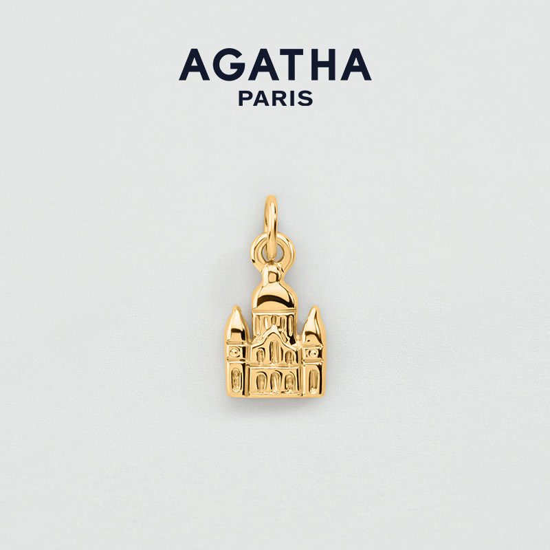 【新品】AGATHA/瑷嘉莎PARIS系列复古吊坠金色典雅法式轻奢设计
