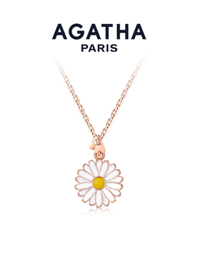 AGATHA/瑷嘉莎雏菊项链法式优雅女锁骨链巴黎时尚高级感轻奢气质