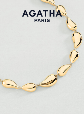 AGATHA/瑷嘉莎DANAE水滴系列项链高级感锁骨链新年礼物