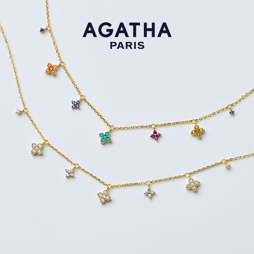 幸运四叶花项链AGATHA