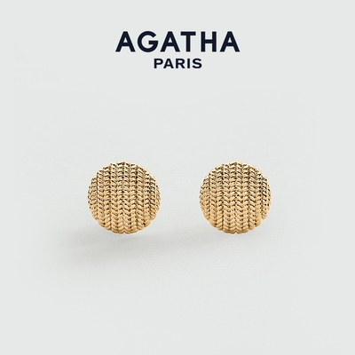AGATHA缇花系列复古编织耳环