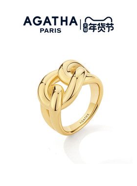 AGATHA/瑷嘉莎流金系列环扣戒指