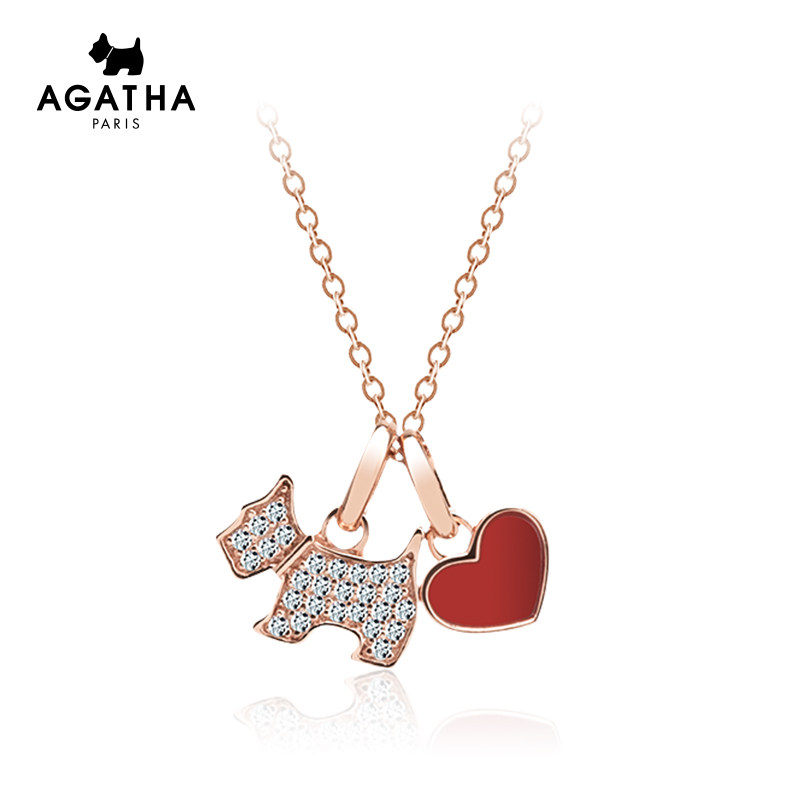 AGATHA/ romantic series love girl student senior Sense of design Jewelry jewelry birthday giftin the Accessories/Fashion Jewelry, Necklace  category - from Buy2taobao.com to provide professional Taobao agent buy service