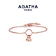 优雅设计感 法式 AGATHA 瑷嘉莎幸运圈小狗系列项链手链巴黎时尚