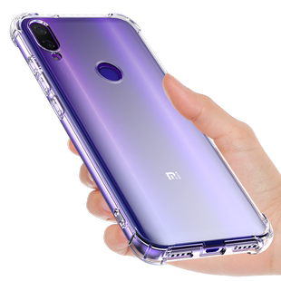 希凯适用小米play手机壳气囊保护套M1901F9E软壳mi M1901F9E/9T透明硅胶防摔全包边外壳男女指环支架个性创意