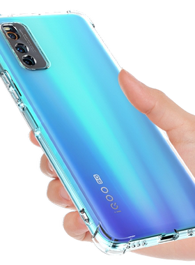 适用于iqooneo3手机壳透明防摔软