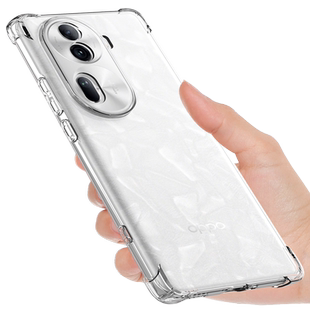 希凯适用opporeno11手机壳透明OPPO Reno11pro手机套气囊防摔RENO11保护套新款硅胶软全包边男女个性创意简约