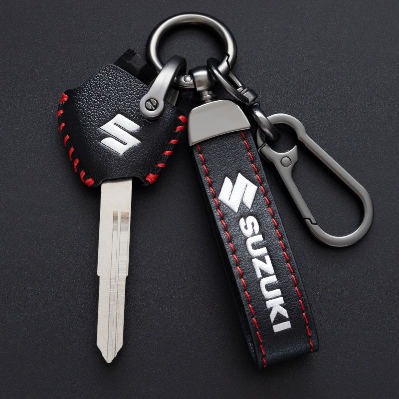 铃木UY125钥匙套摩托车UE优友轻骑UU125锁匙改装小海豚壳赛驰扣包