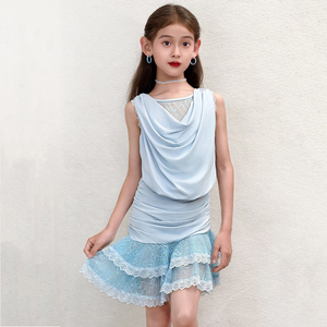 梵蒂恺拉丁舞服少女儿童2026夏季新款高级感专业练功绝美表演出服
