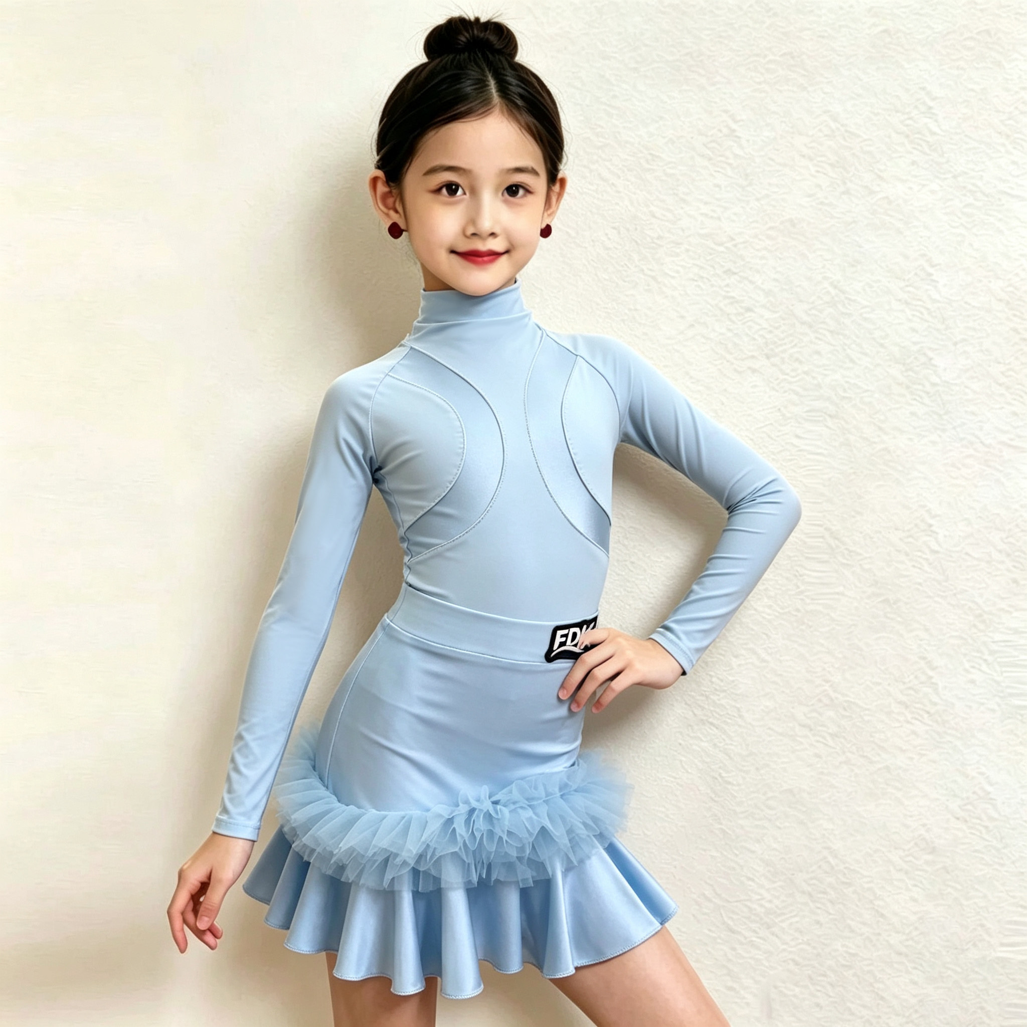 新款女童拉丁舞蹈练习服练功服