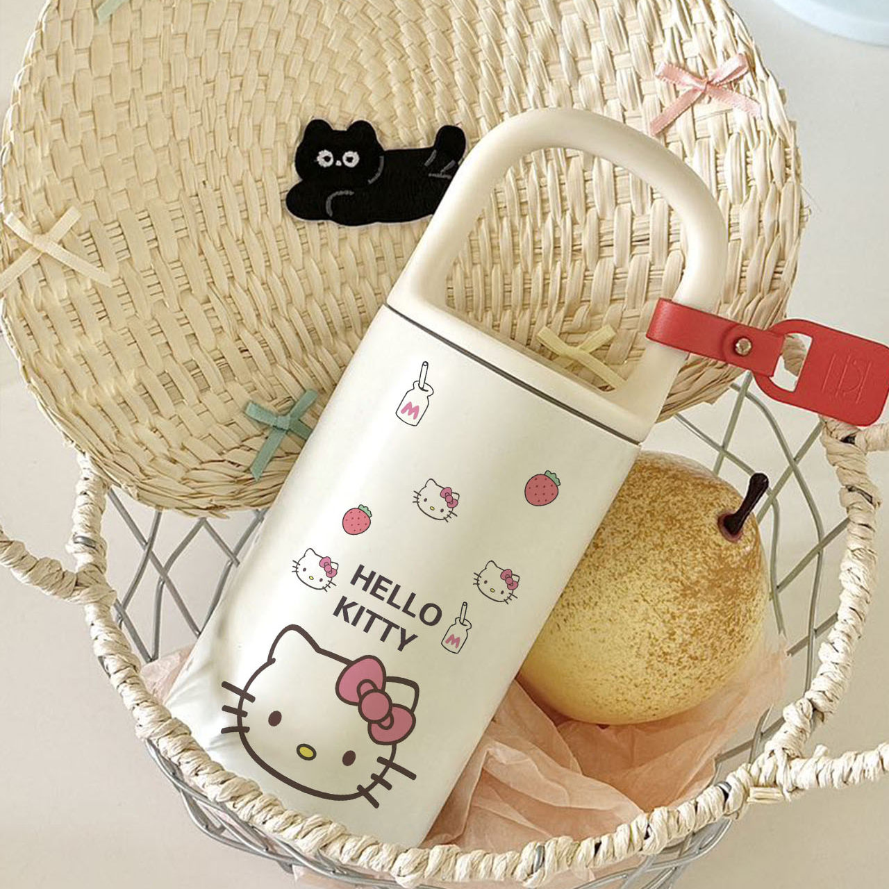 HelloKitty系列316不锈钢保温杯便携带提手,餐饮具,马克杯,淘宝优惠券,粉丝福利购,淘宝优惠卷