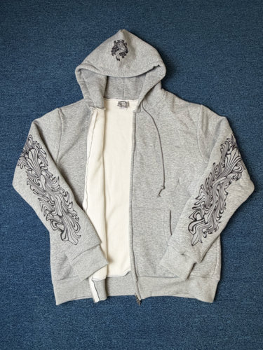 双层华夫格马蹄麒麟宝剑帽衫外套