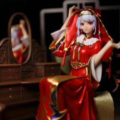 新婚婚房伴手礼中式婚服2233娘结婚百年好合闺蜜礼物摆件磁吸凳子