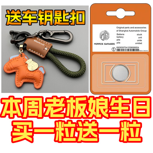 名爵6六5/3/one领航MG6/MG5锐行ZS锐腾GS汽车HS钥匙MG3遥控器电池