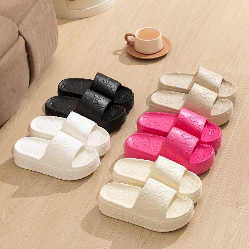 品牌清仓增高凉拖鞋女式厚底防滑外穿时尚百搭松糕底踩屎感一字拖