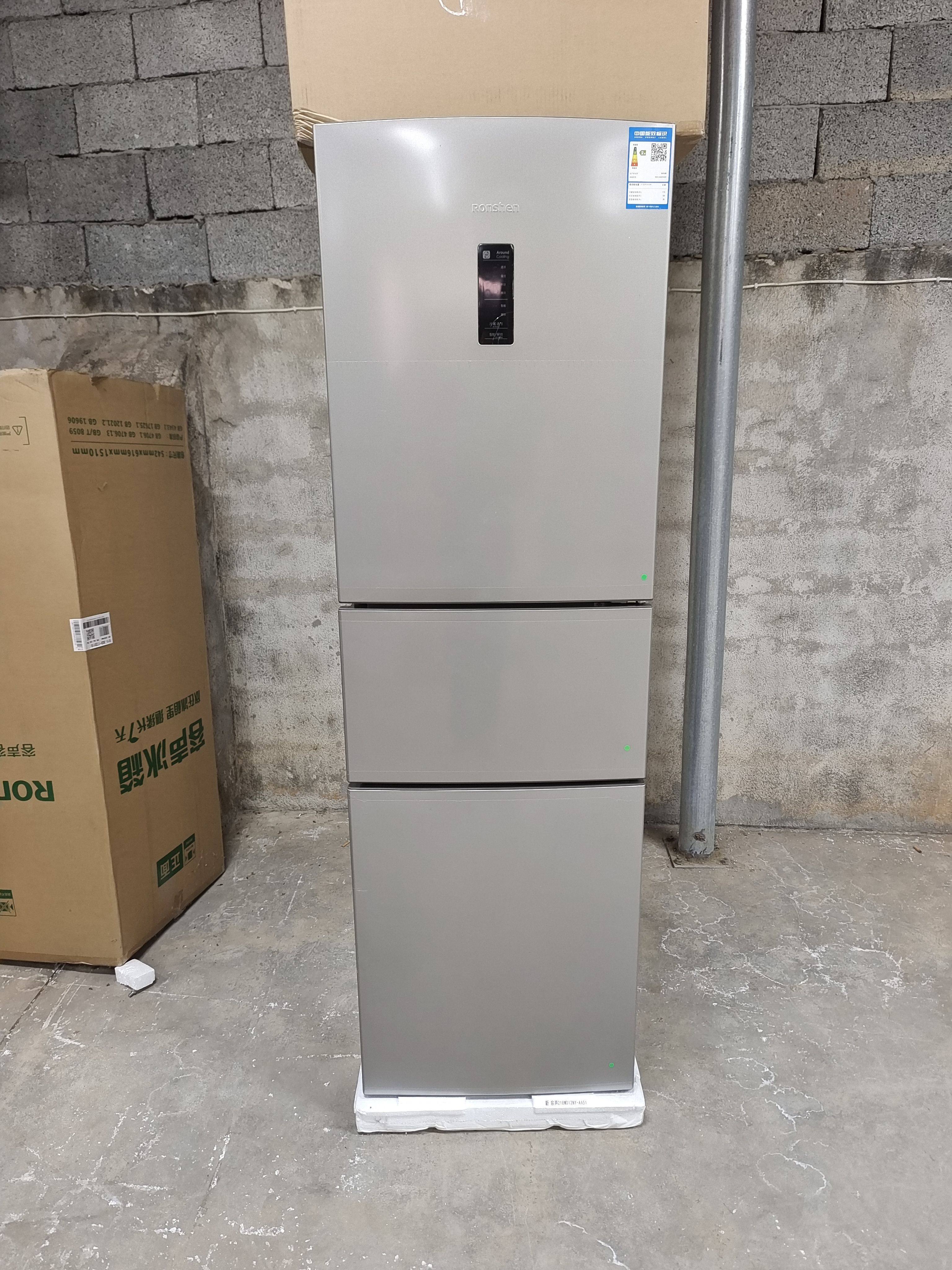 Ronshen/容声 BCD-218WD12NY三开门冰箱家用小型官方节能风冷无霜