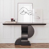 轻奢玄关台意式 玄关桌进门靠墙条案创意别墅高端艺术极简玄关