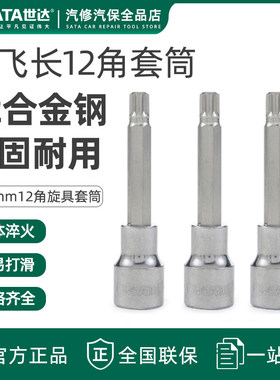 世达大飞12角旋具套筒工具12.5棘轮扳手加长型100mm批头24801