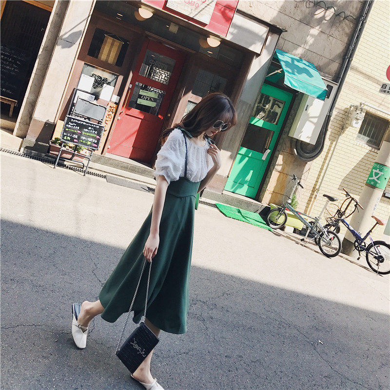 抖音仙女裙2019夏季新款ins超火百搭流行A字裙中长款吊带半身裙女在类目 女装/女士精品, 半身裙中 - 来自Buy2taobao.com提供专业的淘宝代购服务