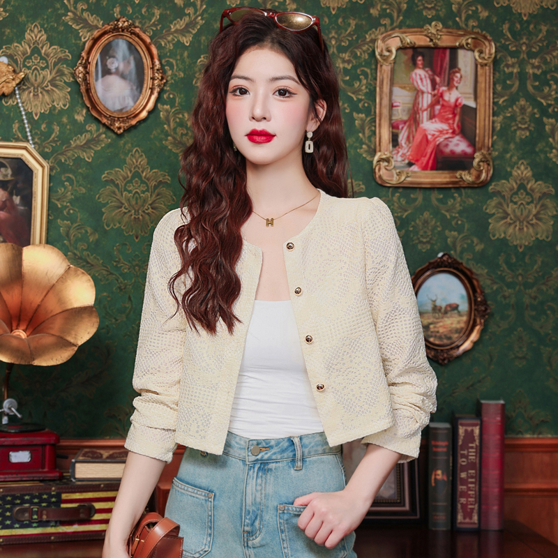 RIERA2024新款法式小香风气质短外套春秋高级感时尚百搭显瘦上衣