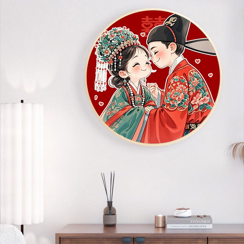 钻石画2025新款古风结婚照客厅卡通新婚礼物自己手工DIY满钻