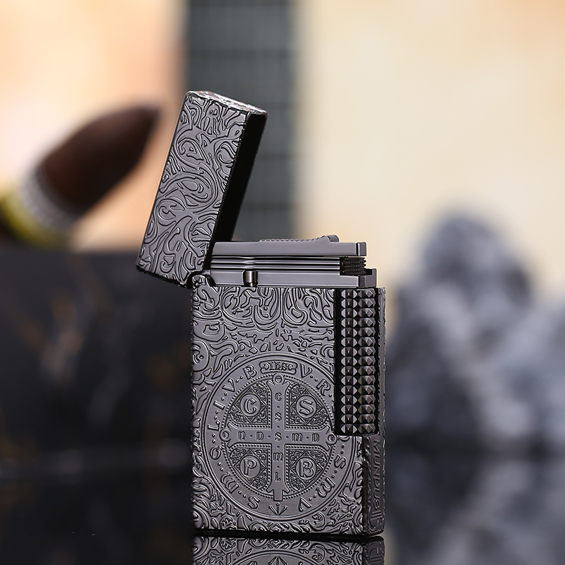 高档充气朗声打火机康斯坦丁雕刻