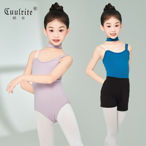 女童舞蹈服吊带春夏芭蕾舞练功服
