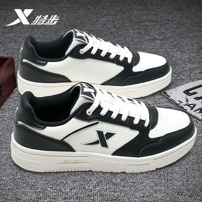 特步男鞋地板板鞋男休闲鞋