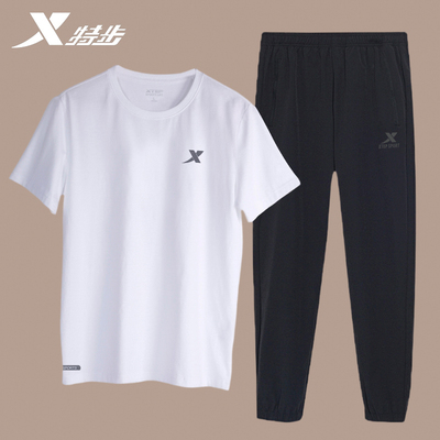 特步运动套装男款冰丝速干