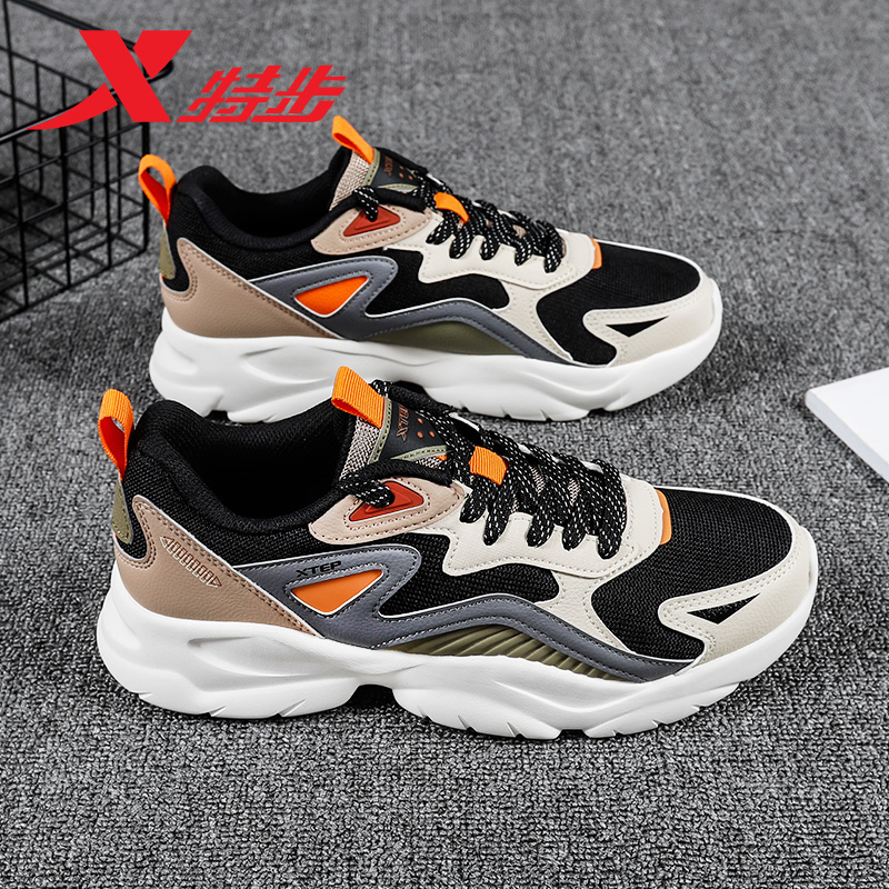 特步男鞋网面运动鞋男款