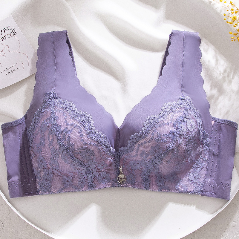 映缇性感无钢圈聚拢精美蕾丝文胸