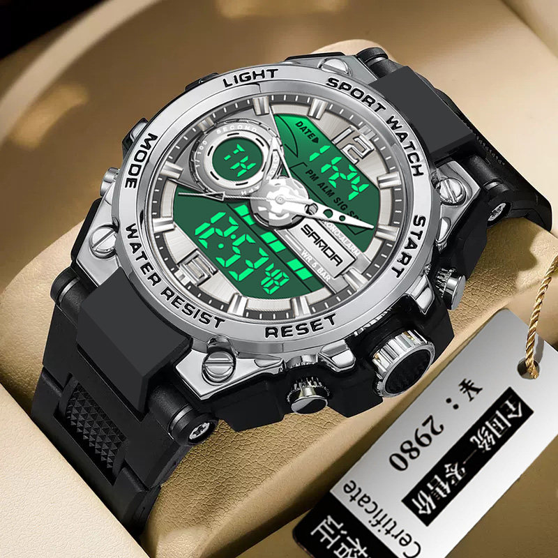 青少年手表男款多功能初高中学生户外运动夜光防水潮流机械电子表