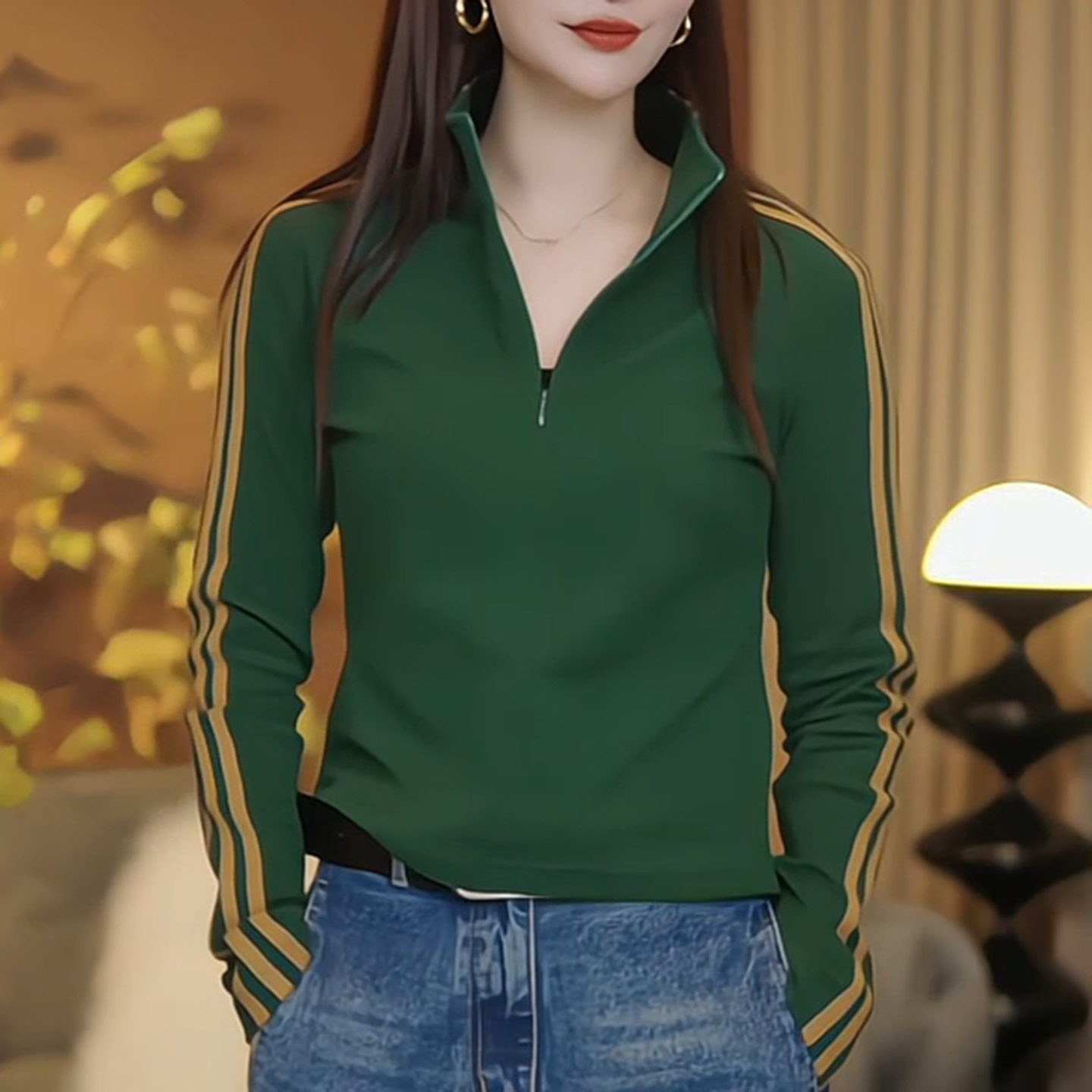 宽松显瘦韩版休闲长袖上衣