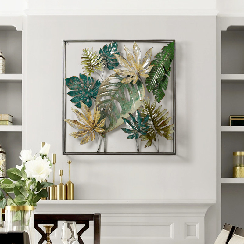 北欧绿植壁挂饰玄关装饰 客厅背景墙面立体铁艺壁饰 创意墙饰挂件在类目 家居饰品, 壁饰中 - 来自Buy2taobao.com提供专业的淘宝代购服务