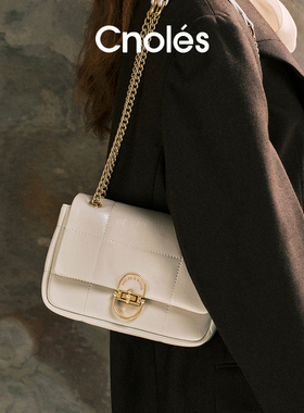 小众高级感单肩腋下包包女式2025新款白色链条包百搭斜挎包女包