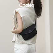 Cnoles蔻一胸包包女新款 2025冬季 斜挎包腰包百搭帆布包女包饺子包