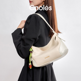 Cnoles蔻一棒球hobo包包女式 托特包大容量通勤单肩斜挎包 2025新款