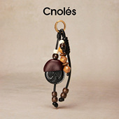 Cnoles蔻一木珠榛子壳吊坠包包挂件原创设计高级感钥匙扣新年礼物