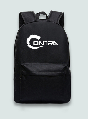怀旧经典游戏 魂斗罗CONTRA 书包百搭时尚电脑背包简约潮流双肩包