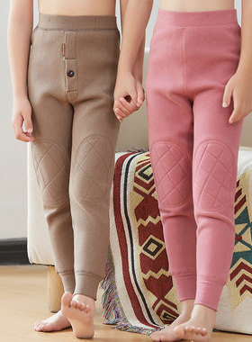 童装男童女童加绒加厚保暖裤儿童护膝打底裤内穿棉裤宝宝绒裤秋冬