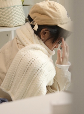 原创糯唧唧奶油云朵围巾手作编织材料包棒针自制diy手工礼物