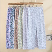 老人睡裤 空调裤 女纯棉可外穿长裤 春秋宽松秋裤 夏季 全棉家居裤 薄款