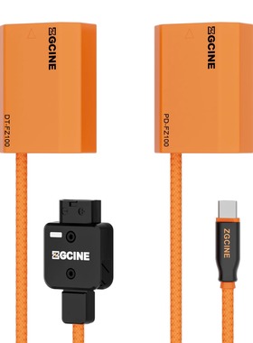 ZGCINE正光  影小能fz100相机假电池外接电源适用索尼sony a7m3 A7c A7R3 a7s3 A7R4A7M4 7RM3 A9视频直播