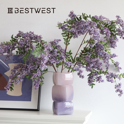 槐花仿真花假花摆件高级感逼真客厅装饰花艺餐桌高级仿生落地摆花