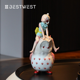 童话森林 饰生日礼物 艺术家摆件小众高级感设计师雕塑客厅桌面装