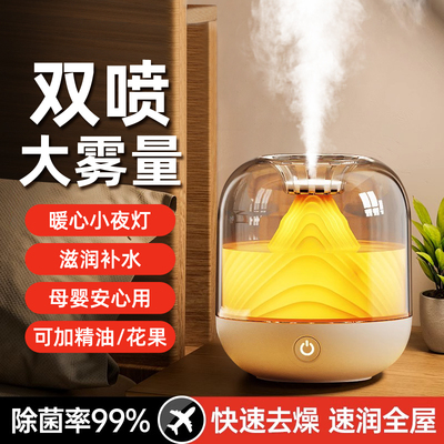 【4L大容量】加湿器双喷口大雾量