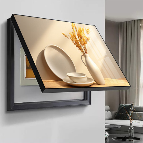 立视界电表箱装饰画现代简约