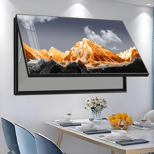 背靠金山电表箱装饰画大尺寸配电箱挂画弱电箱画遮挡多媒体开关盒